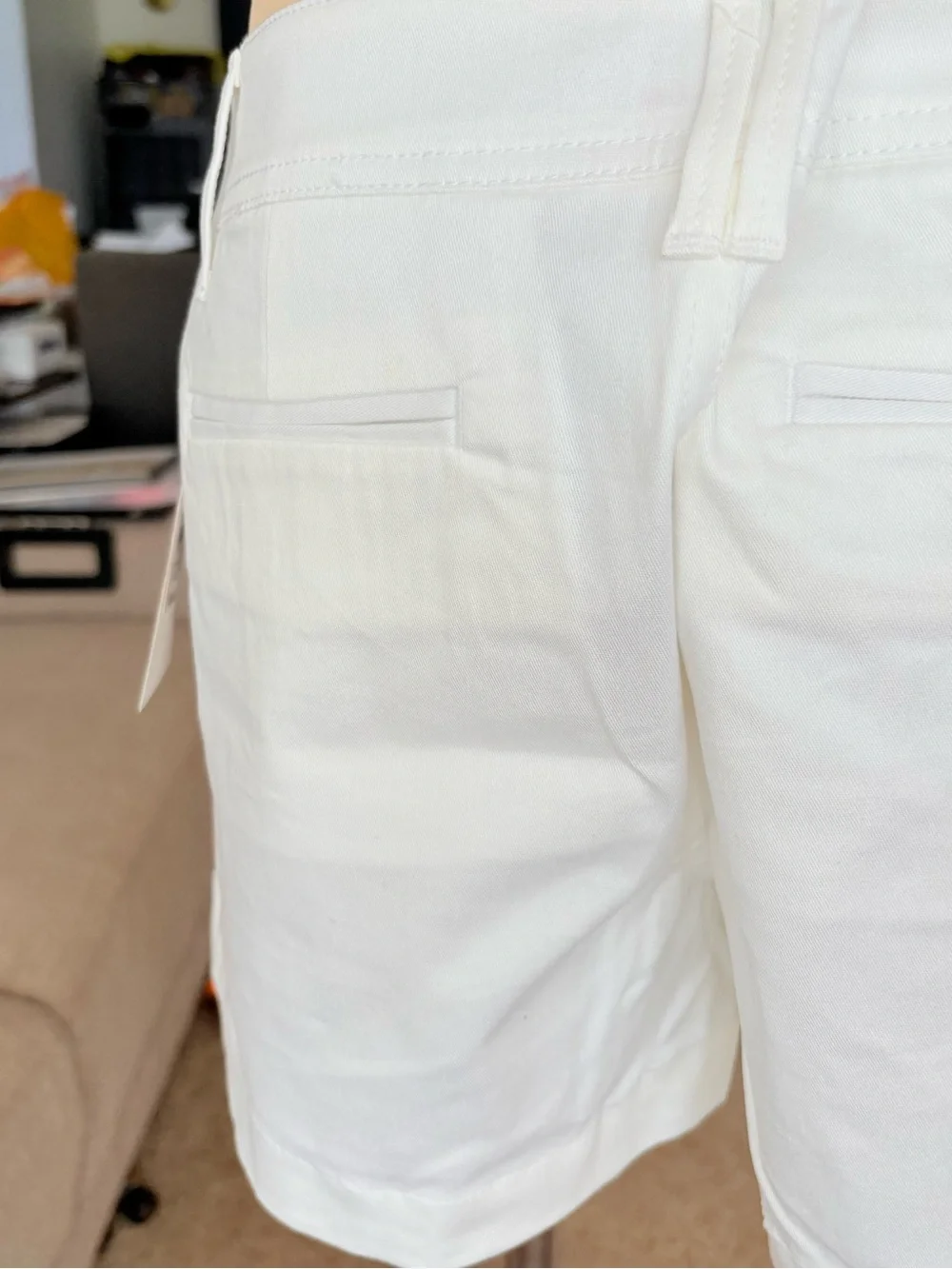 Dickies White High-Waist Women's Shorts